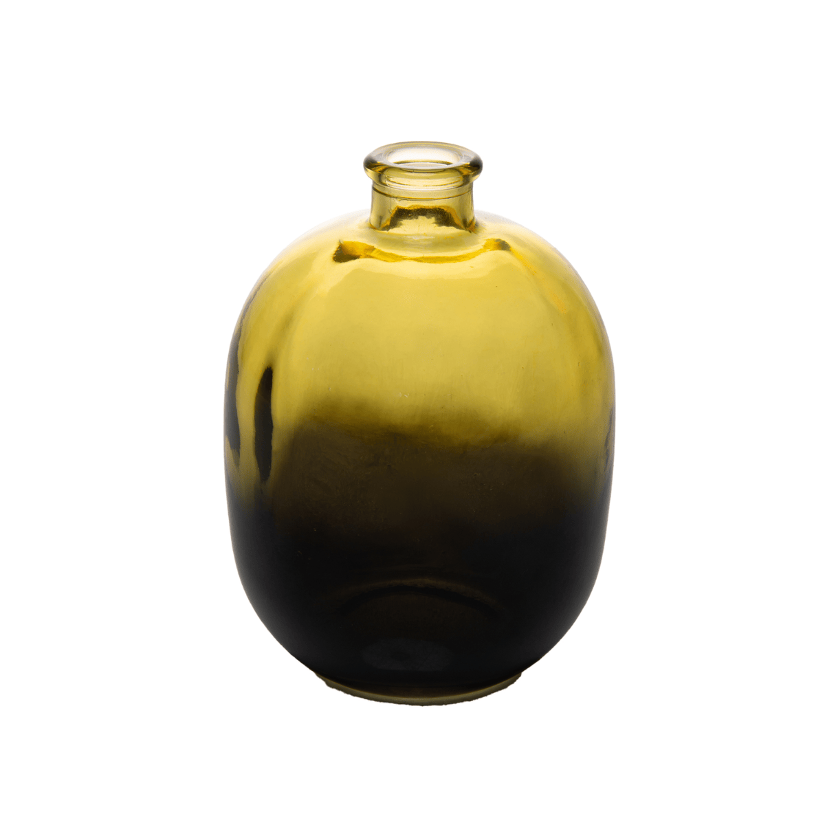 VASO HORIZON VIDRO AMARELO - 11CM
