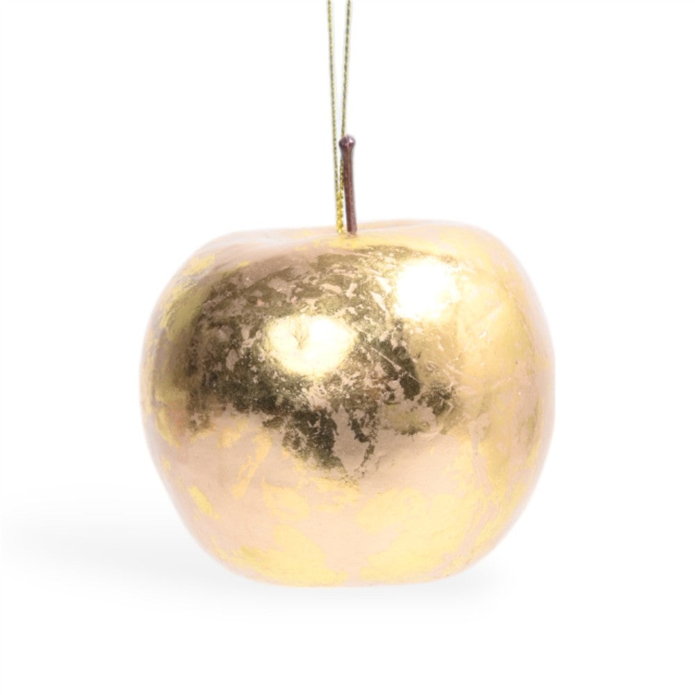 MAÇÃ DE ENFEITE OURO 7.5CM
