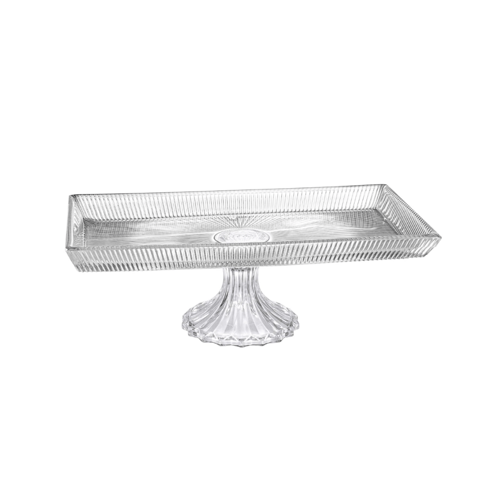 PRATO PARA BOLO TATTILE EM CRISTAL ECOLOGICO COM PE