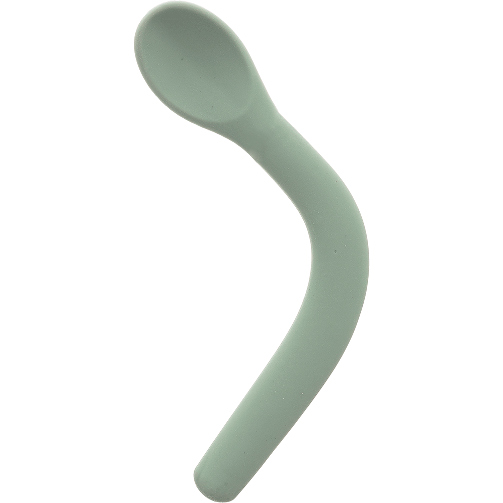 COLHER FLEXIVEL EM SILICONE VERDE