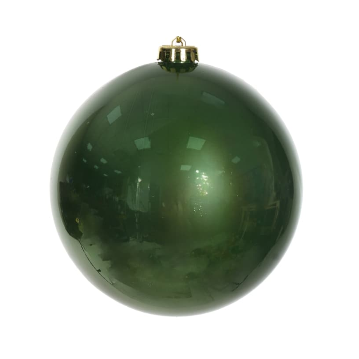 BOLA NATAL PEROLADA VERDE 1 UNIDADE - 15CM