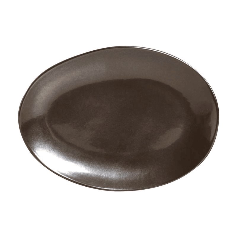PRATO SOBREMESA OVAL ORGÂNICO METALLICA