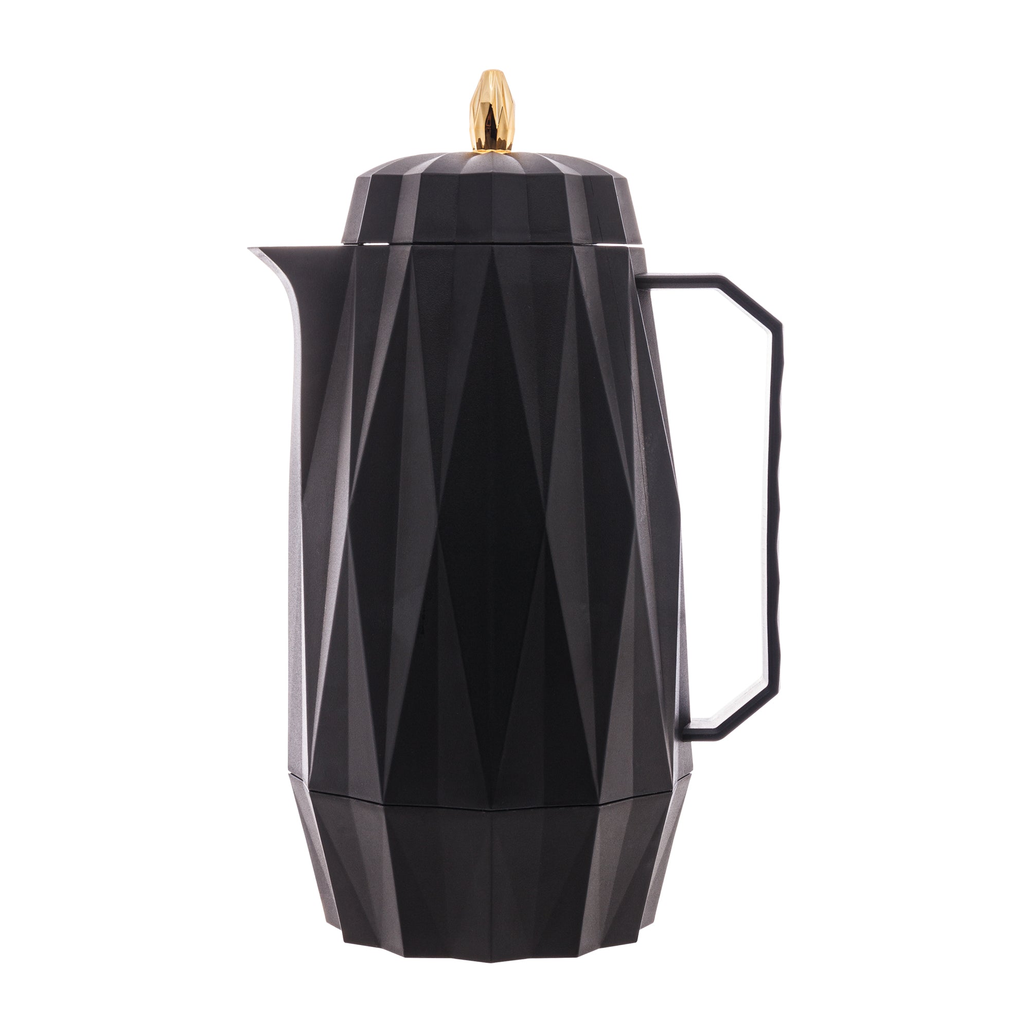 GARRAFA TÉRMICA PLÁSTICO DIAMOND PRETA 1L