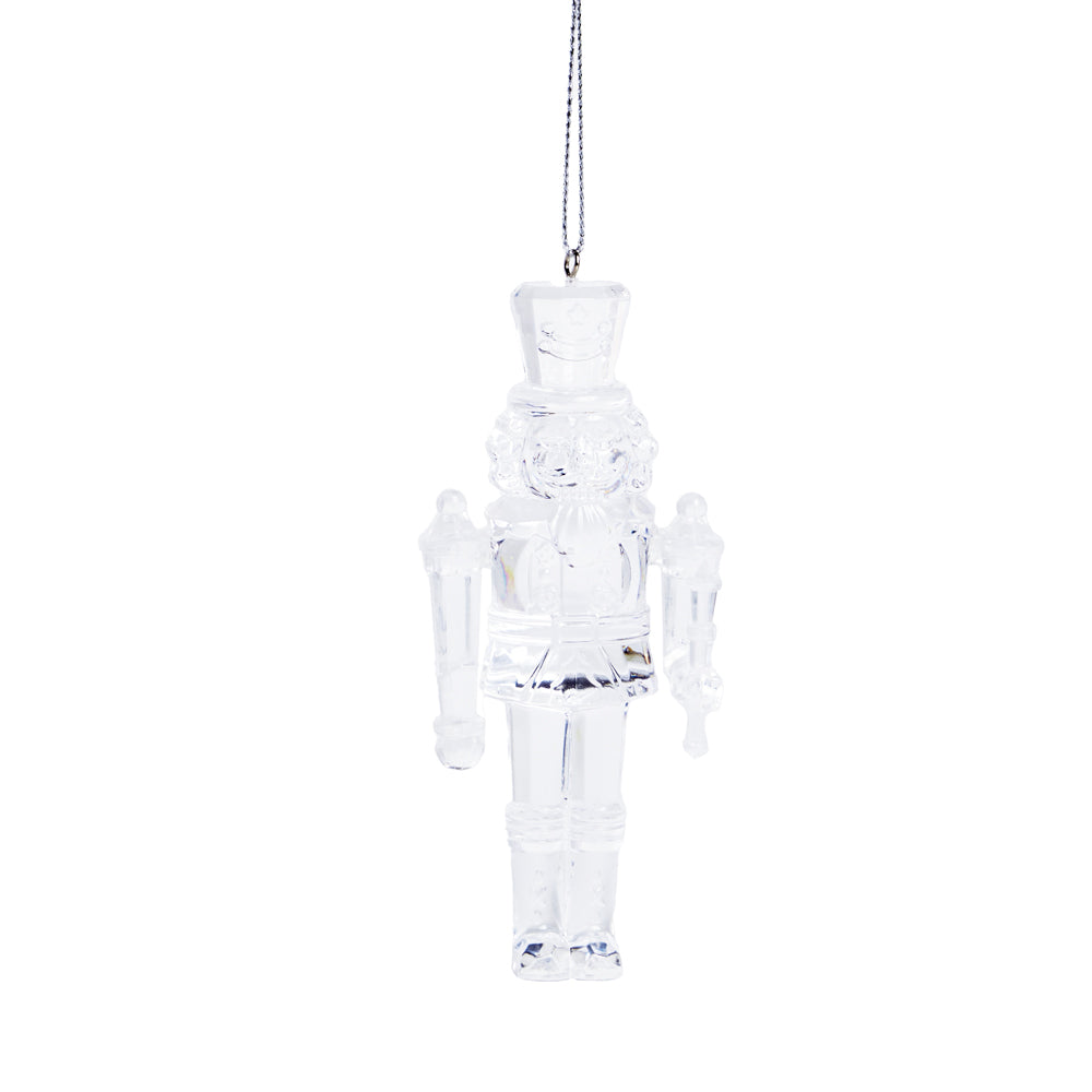 SOLDADO DE CHUMBO DE ENFEITE BRANCO 13CM