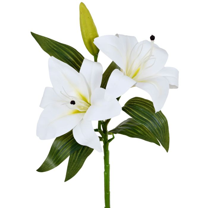 HASTE LIRIO PVC BRANCO