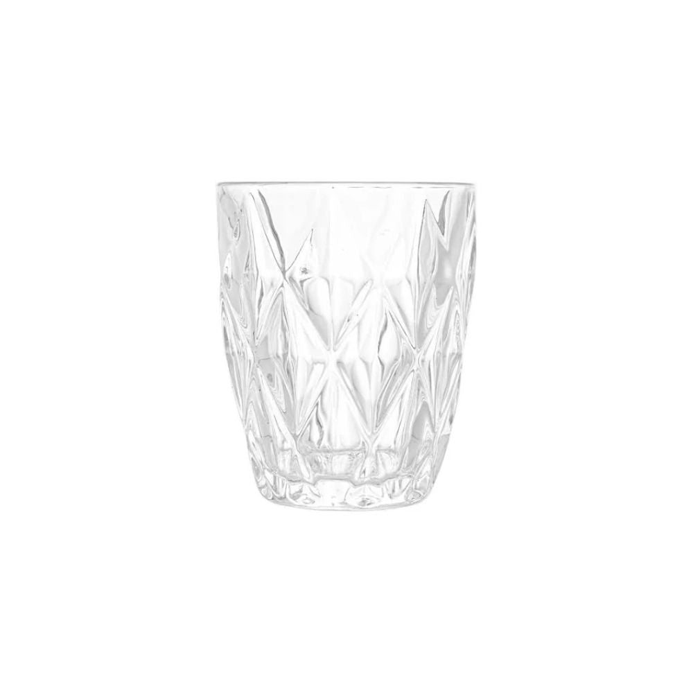 KIT 6 COPOS DE VIDRO DIAMANTE CLEAR 275ML