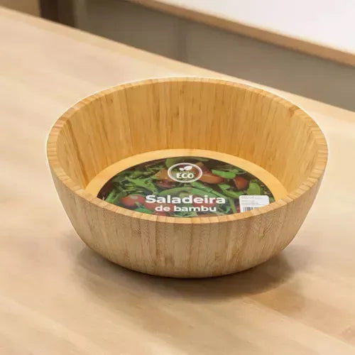 SALADEIRA DE BAMBU 30X30X8.5CM