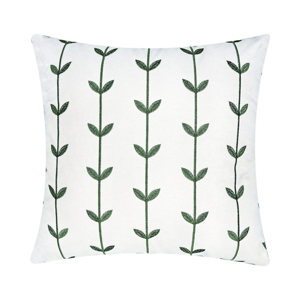 ALMOFADA EM TECIDO CANOVA OFF COM BORDADO – 50CM X 50CM