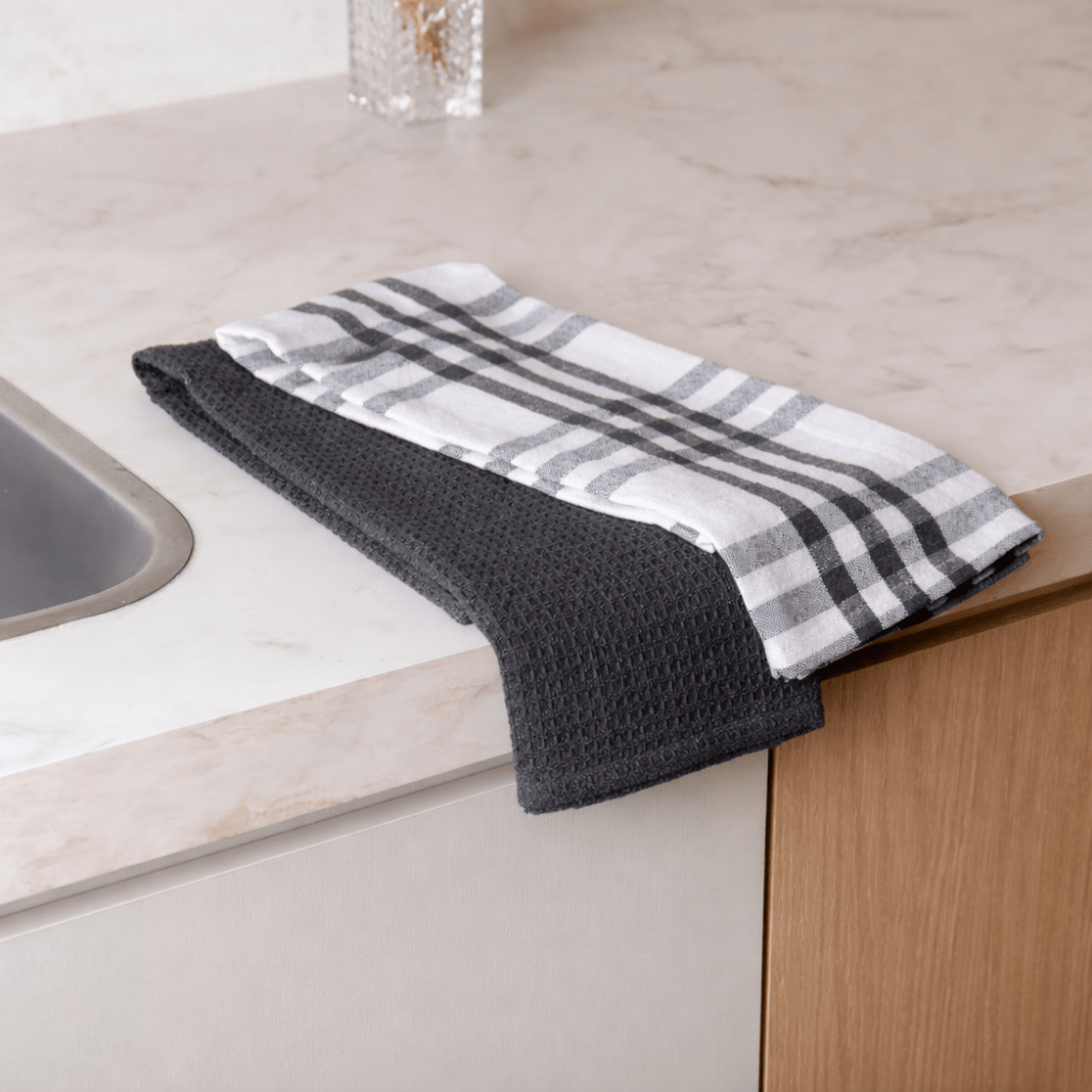 CONJUNTO DE 2 PANOS DE PRATO VERONA CINZA ESCURO – 60CM X 40CM