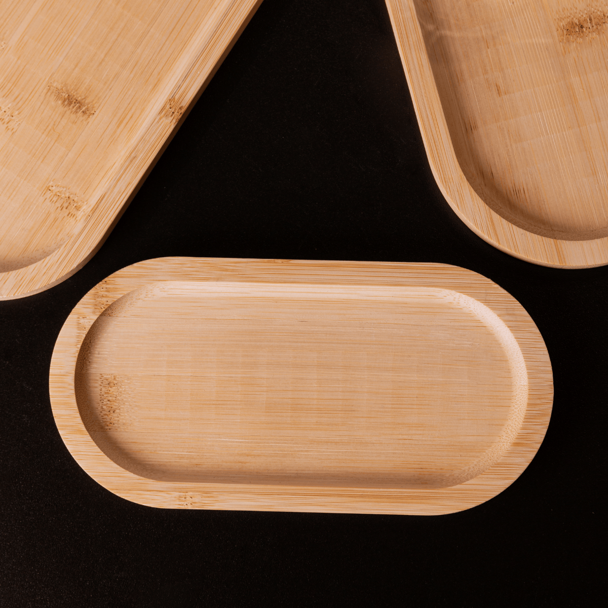 Bandeja Oval Nature 20cm x 10cm x 1,5cm Bambu