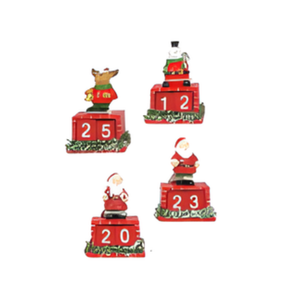 CALENDARIO NATALINO DE RESINA SORTIDO