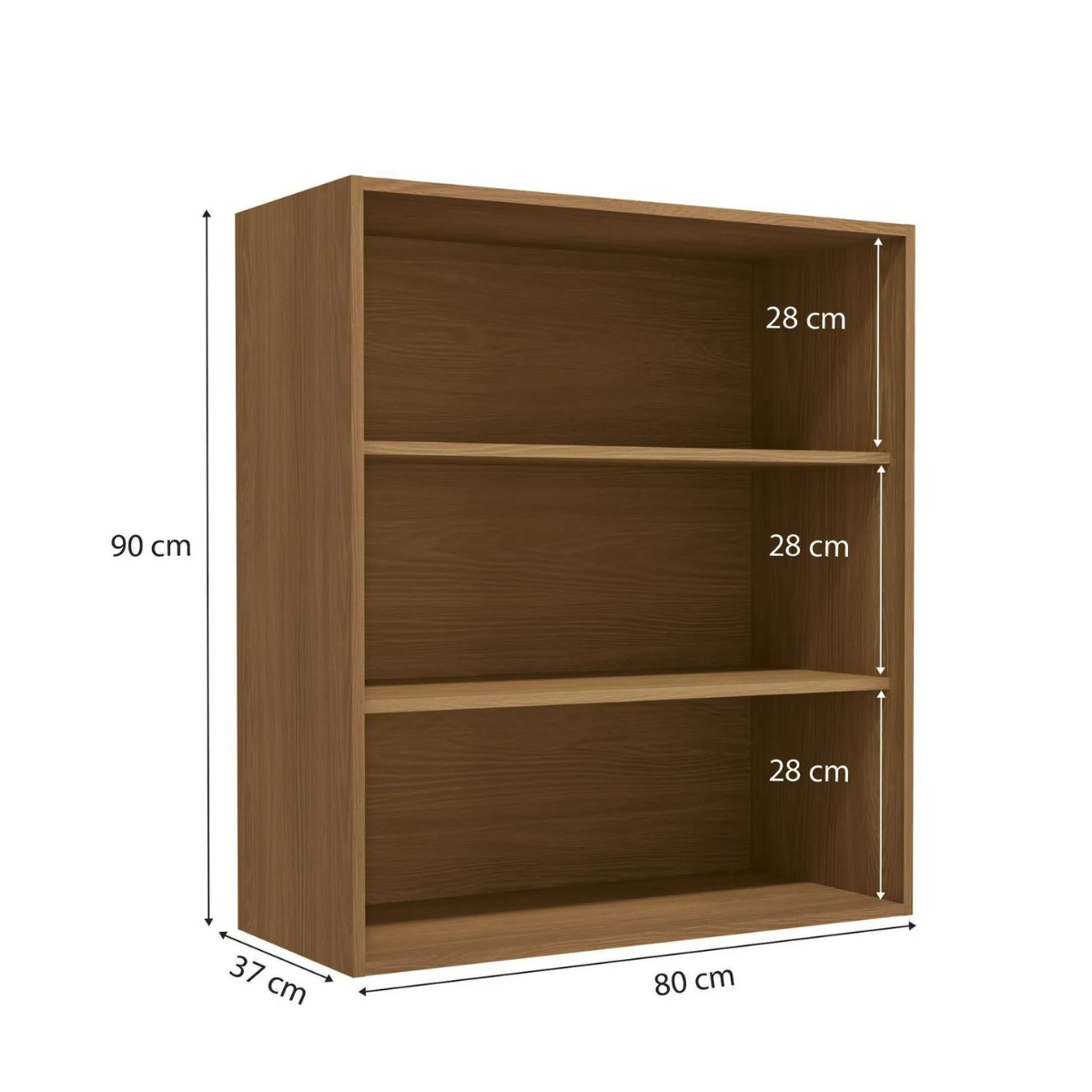 AÉREO 2 PORTAS COM VIDRO – CANELA 80CM