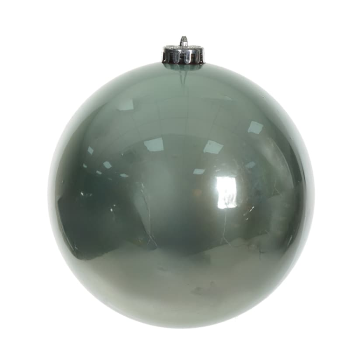 BOLA NATAL PEROLADA AZUL CLARO - 15CM