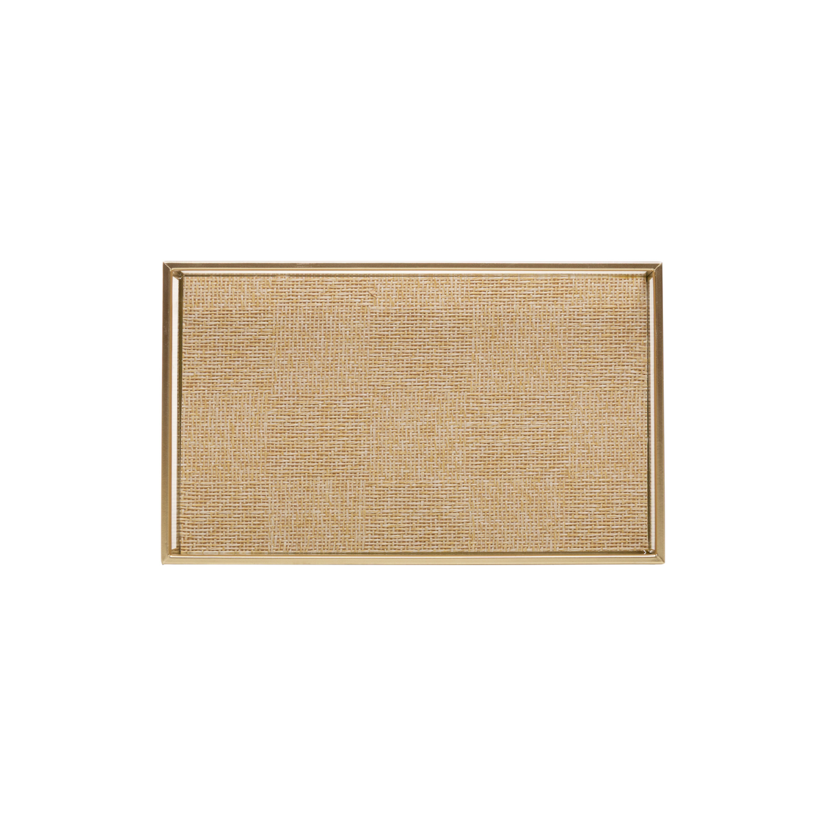 BANDEJA DECORATIVA TOSCANA - DOURADA METAL - 20CM X 10CM X 3CM