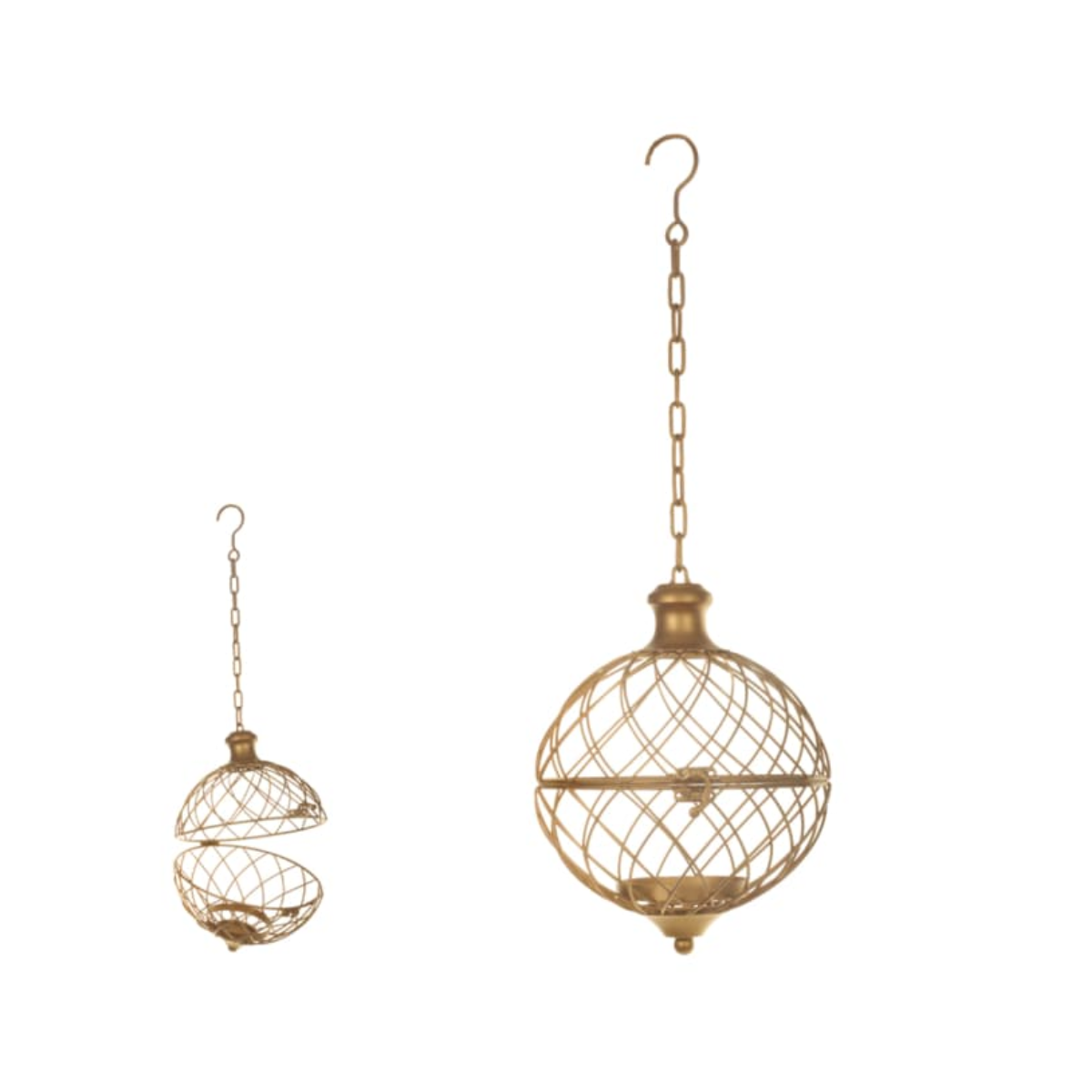 GUIZO NATAL ARMADO DOURADO - 20CM