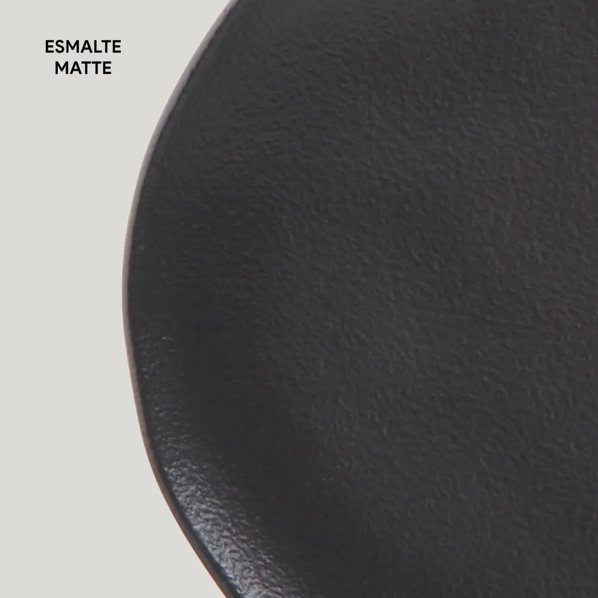 PRATO SOBREMESA ORGANICO PRETO MATTE