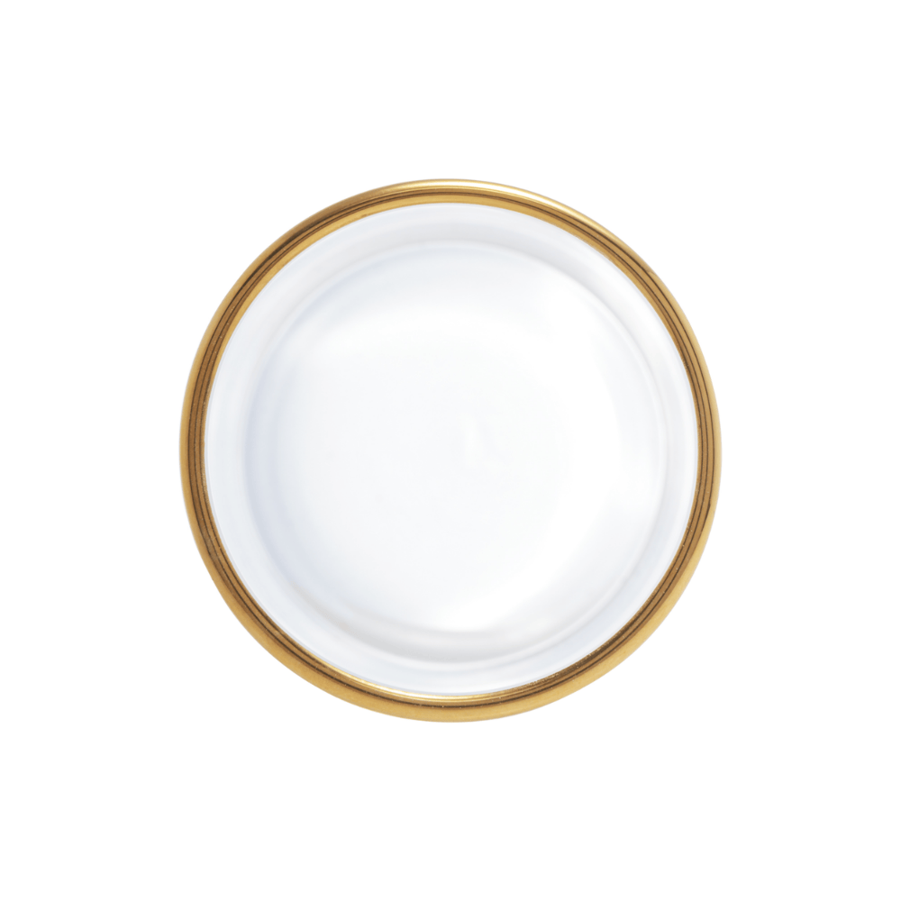 VASO DE VIDRO COM BORDA DOURADA LIZ – 11CM X 27CM