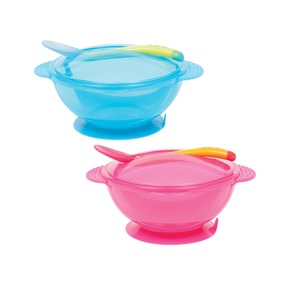 KIT PRATO BOWL COM TAMPA E COLHER