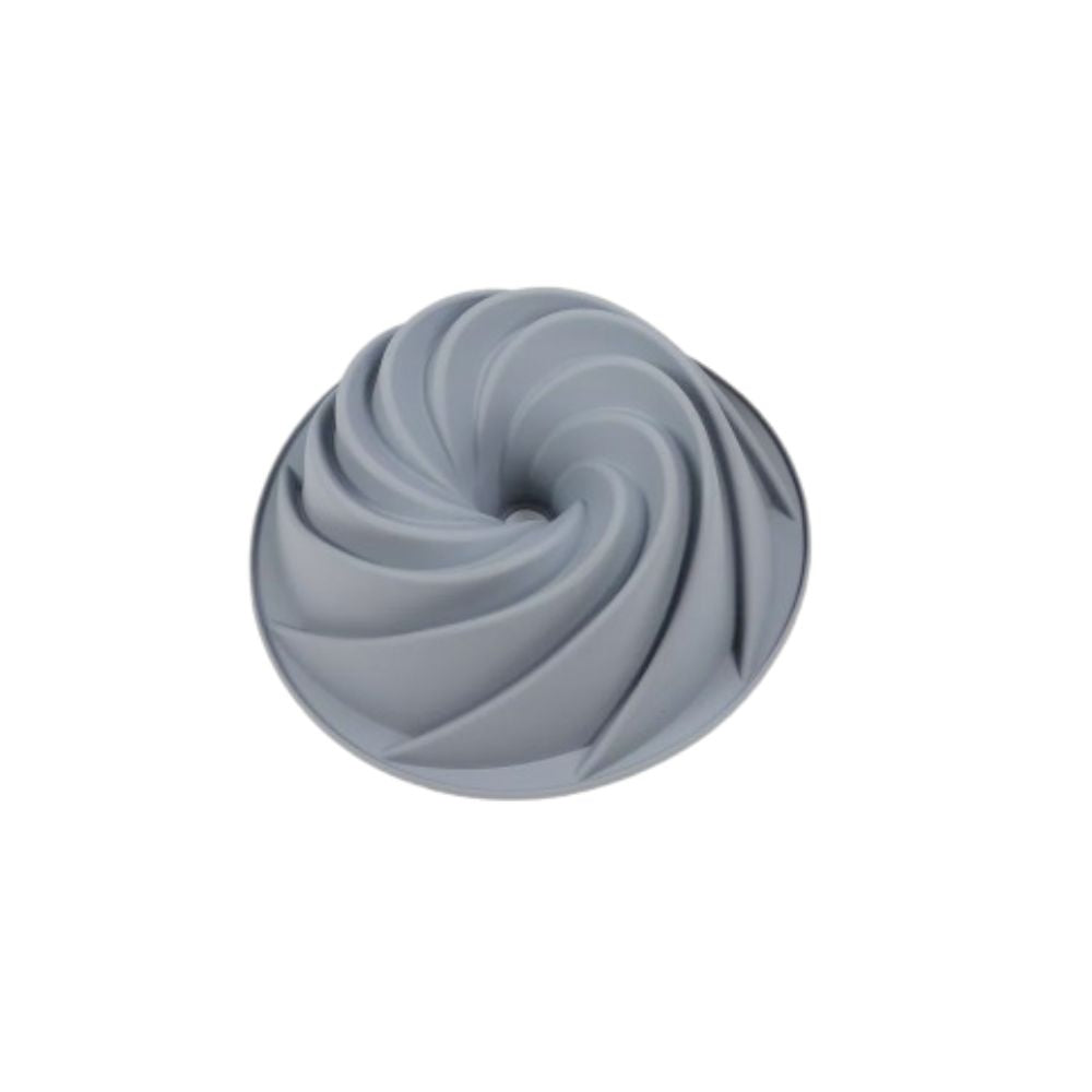 FORMA PARA BOLO SILICONE COM FURO PANIFFIC CINZA 24,5CM