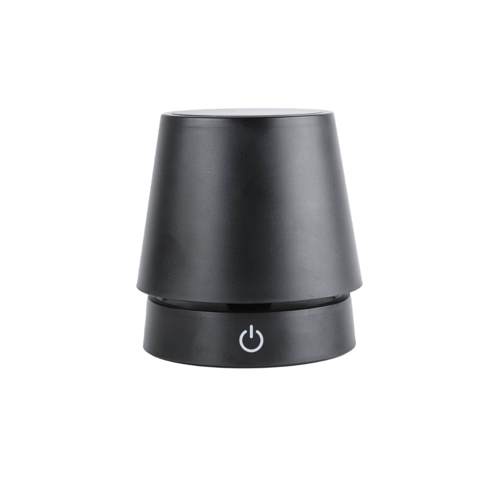 LUMINNARIA DE MESA LUNNA RETRATIL E TOUTCH PRETO - 10,5CM X 28,5CM