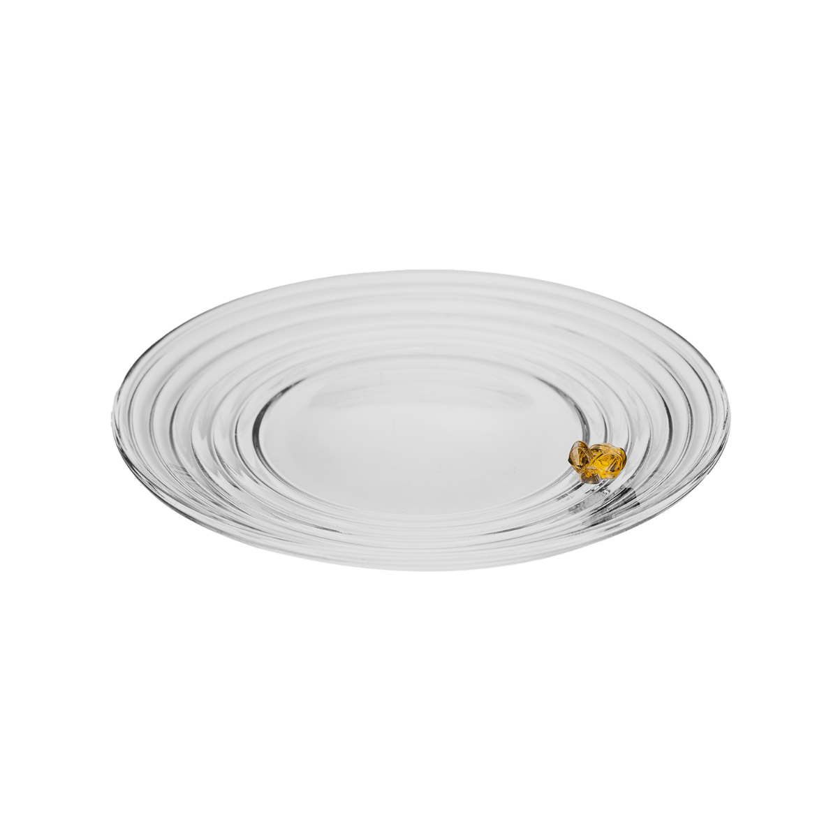 PRATO PARA SOBREMESA LITTLE BEE 19CM X 19CM X 2CM CRISTAL LYOR