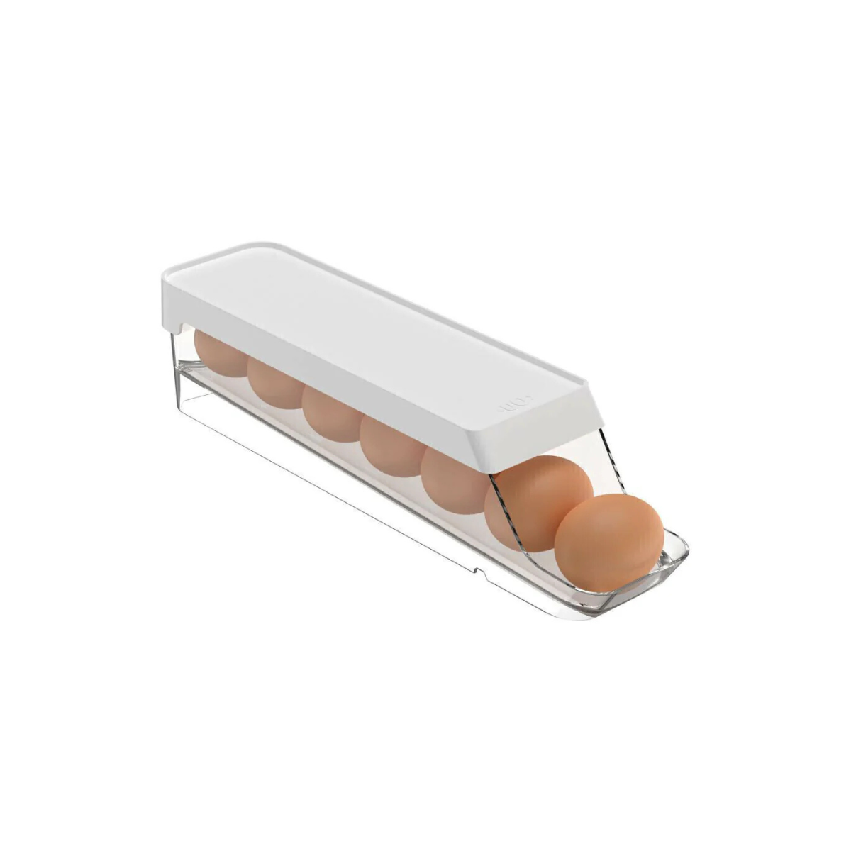 ORGANIZADOR DE OVOS ROLL CLEAR FRESH 7 UNIDADES BRANCO FECHADO