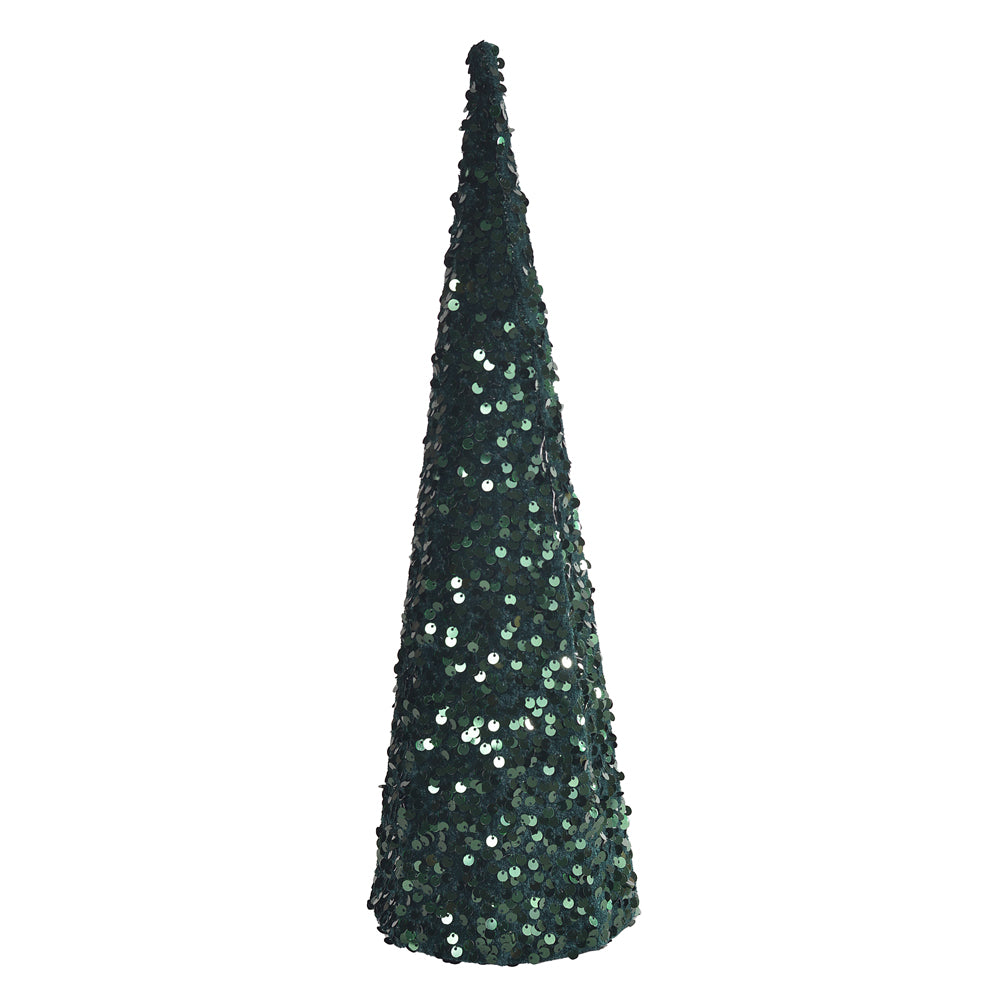 ARVORE CONE DECORATIVA VERDE 40CM