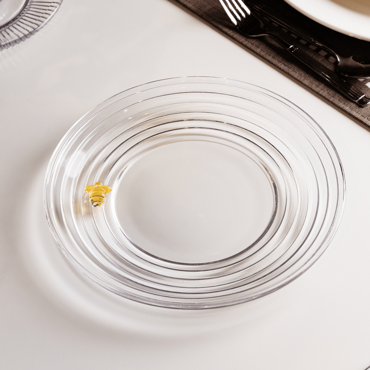 PRATO SOBREMESA LITTLE BEE CRISTAL - 19CM