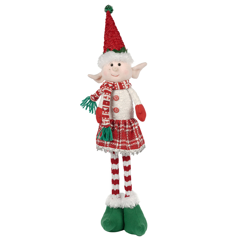 ELFO EM PE 60CM VERMELHO E BRANCO