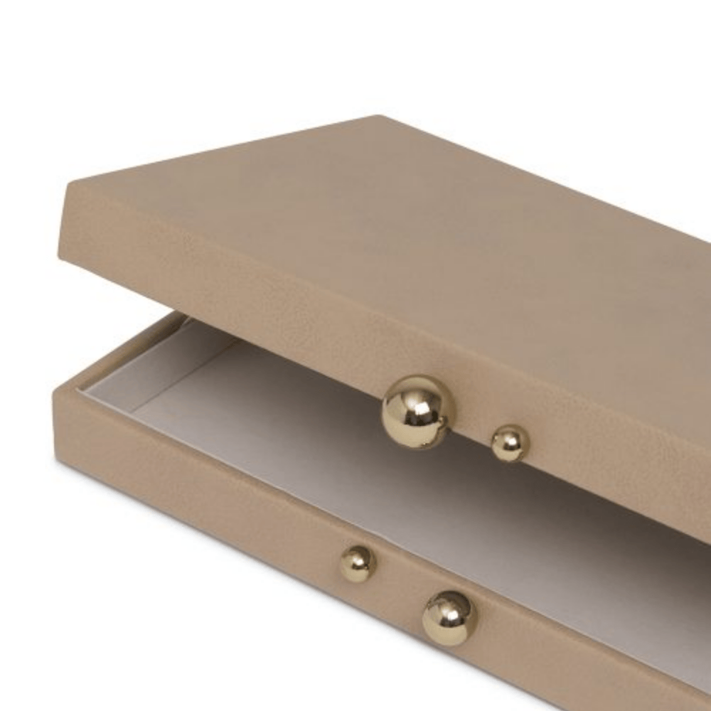 CAIXA EM MDF COM REVESTIMENTO EM PU