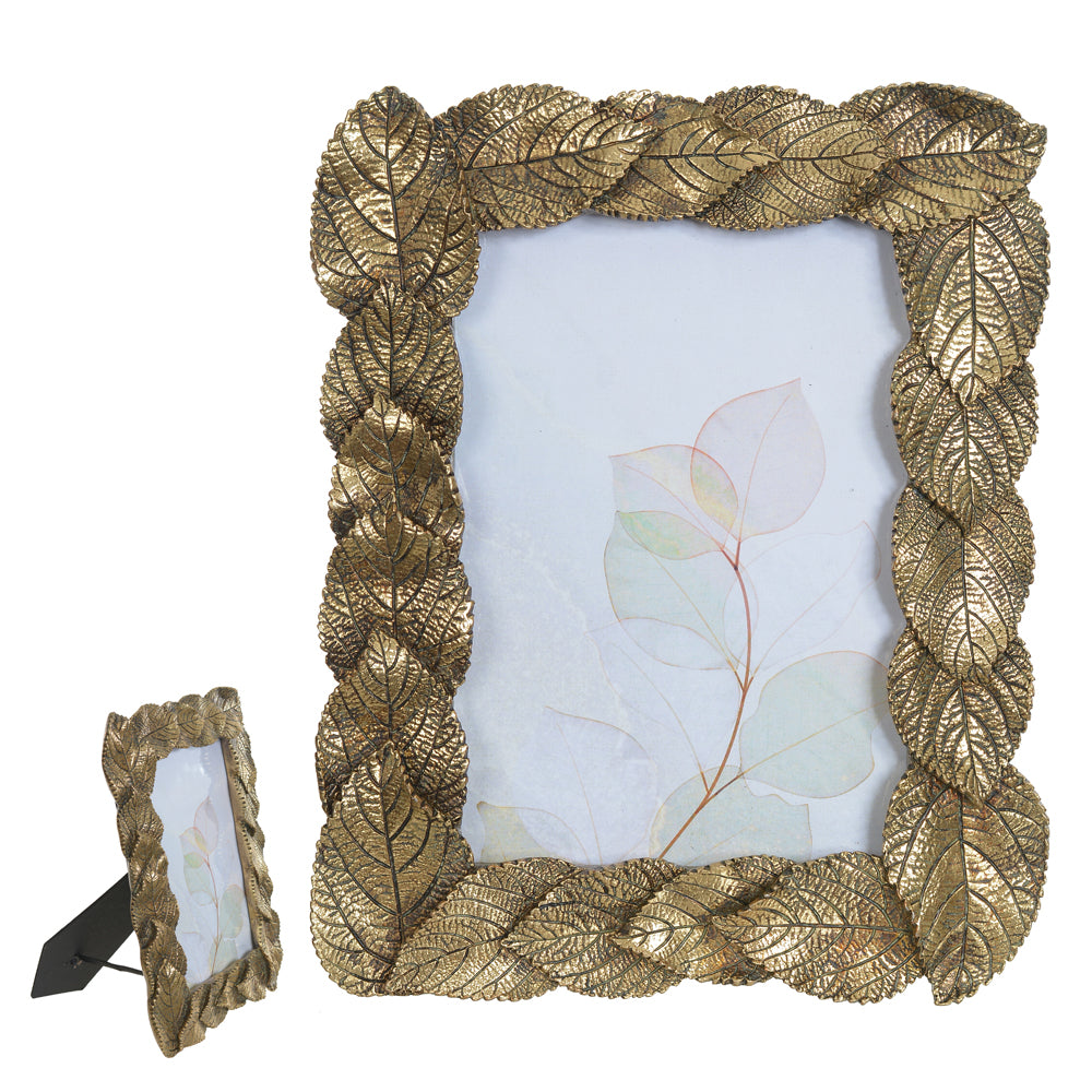 PORTA RETRATO POLIRESINA FTO  13X18CM (DOURADO) 19,3X24X2,3CM