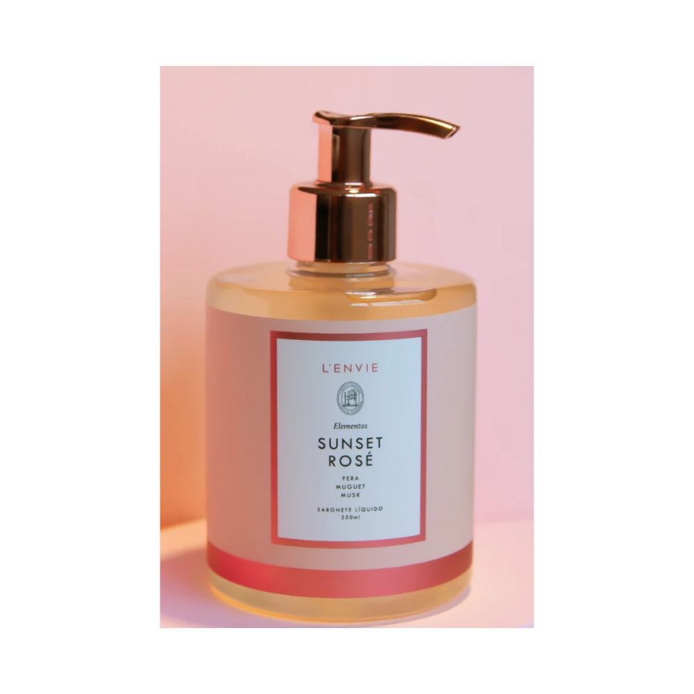 SABONETE LÍQUIDO SUNSET ROSÉ ELEMENTOS - 350ML
