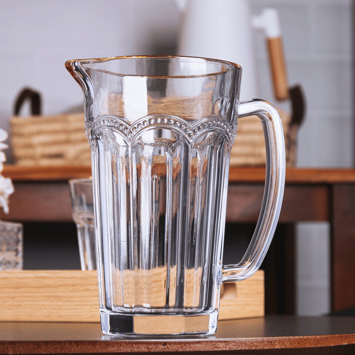 JARRA BELLE EPOQUE COM FIO DE OURO 750ML VIDRO