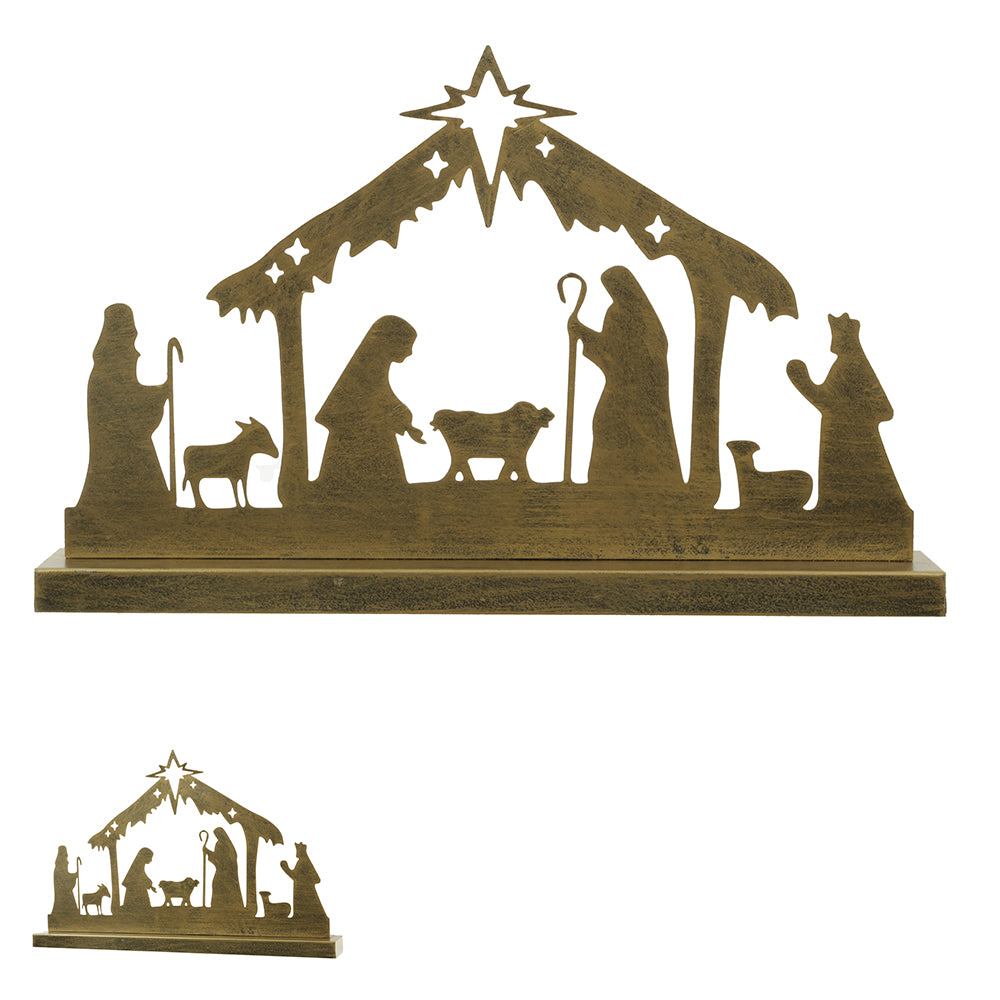 PRESEPIO METAL DECORATIVO