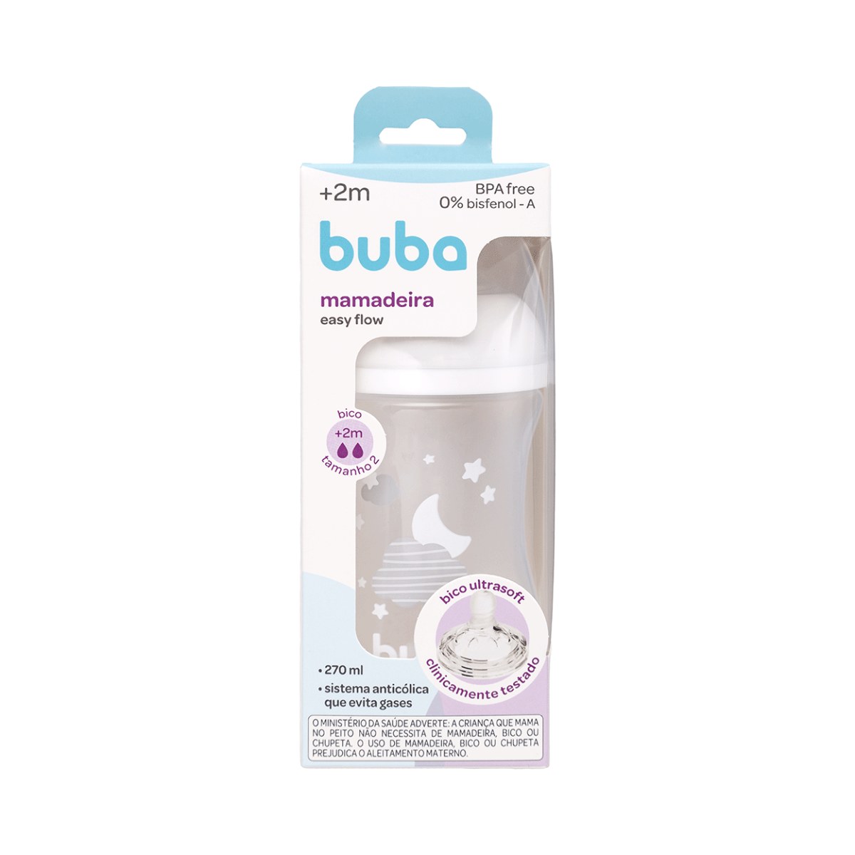 MAMADEIRA EASY FLOW NUVEM 270ML