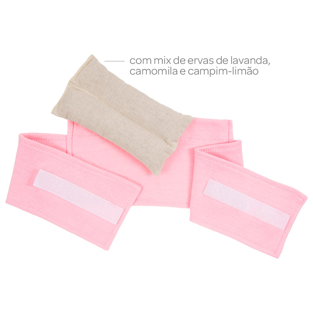 CINTA TERMICA HERBAL ROSA PARA CÓLICA