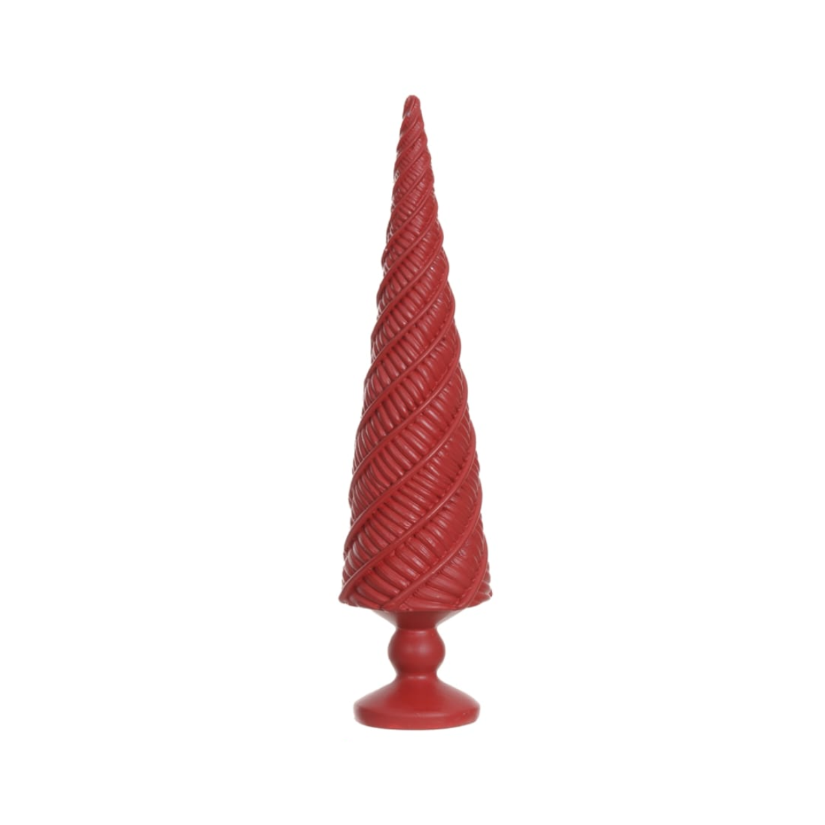 ARVORE DECORATIVA RESINA VERMELHA - 20,5CM