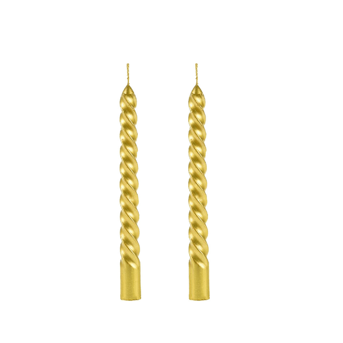 VELA EM ESPIRAL DOURADO 25CM