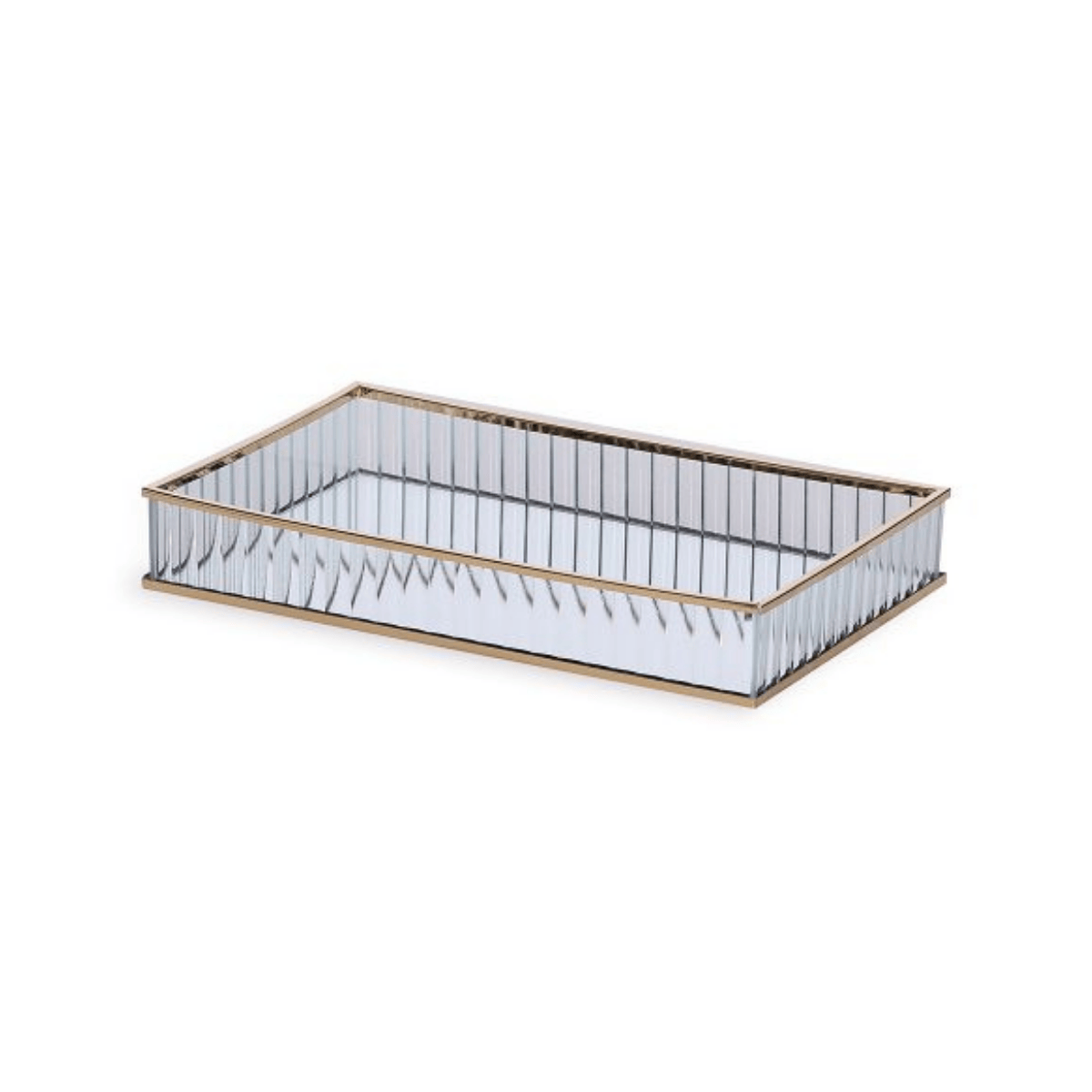 BANDEJA EM METAL COM ESPELHO – 28,5CM