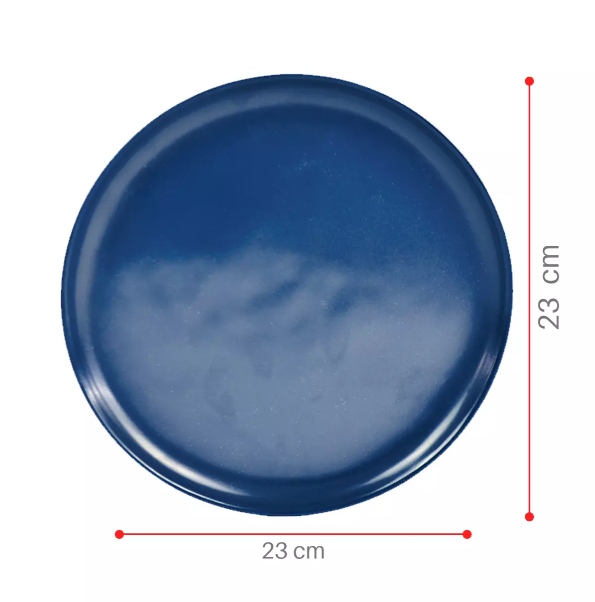 D0999 PRATO SOBREMESA AZUL