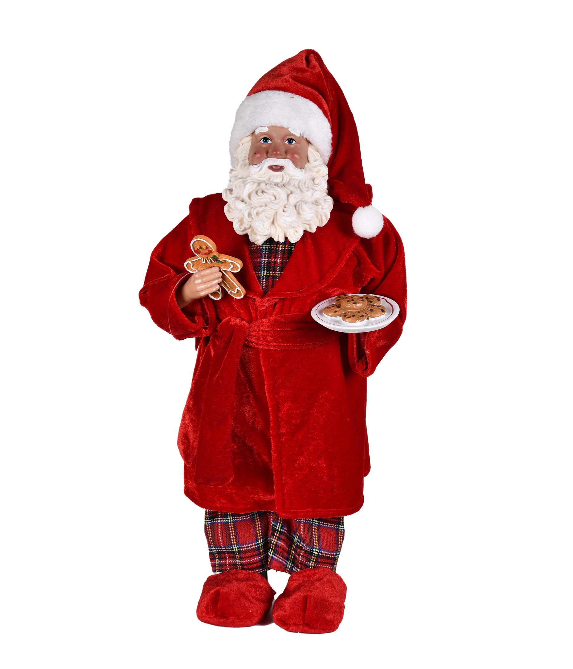 PAPAI NOEL COM ROUPÃO 46CM