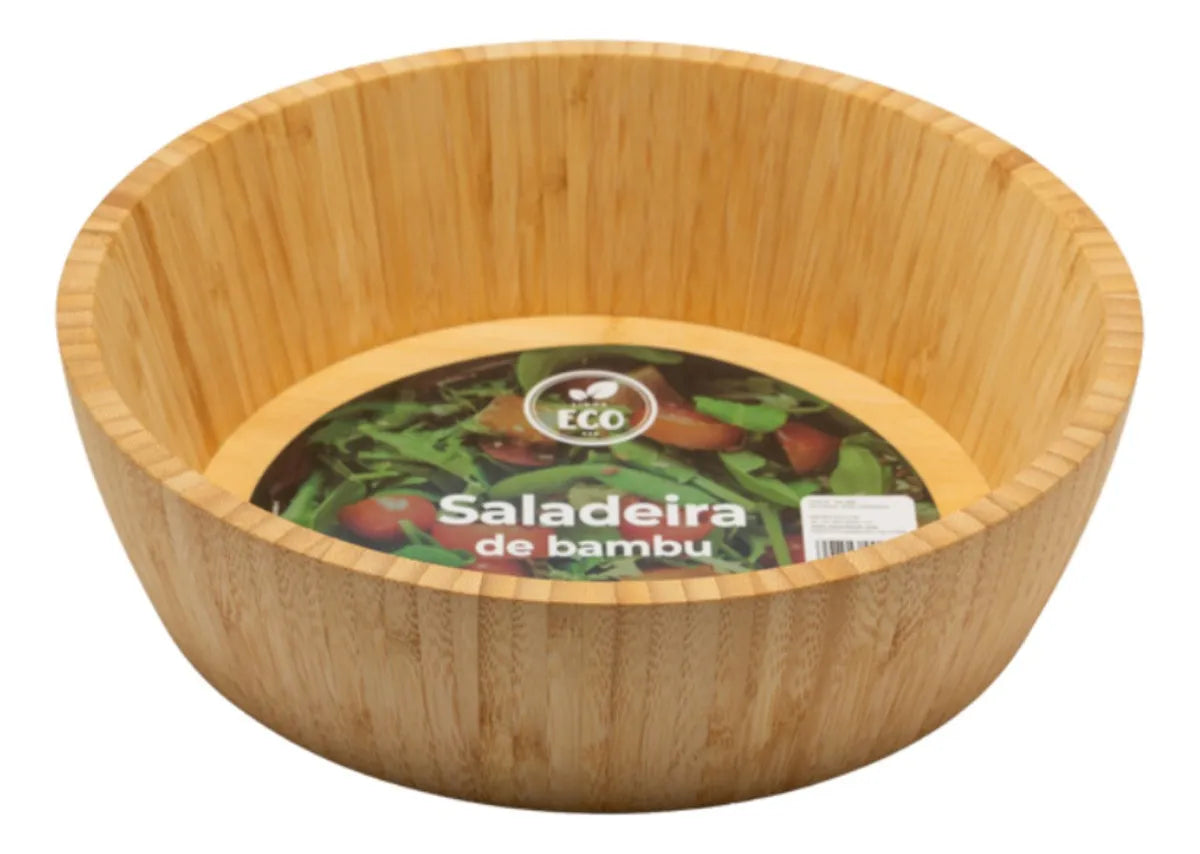 SALADEIRA DE BAMBU 30X30X8.5CM