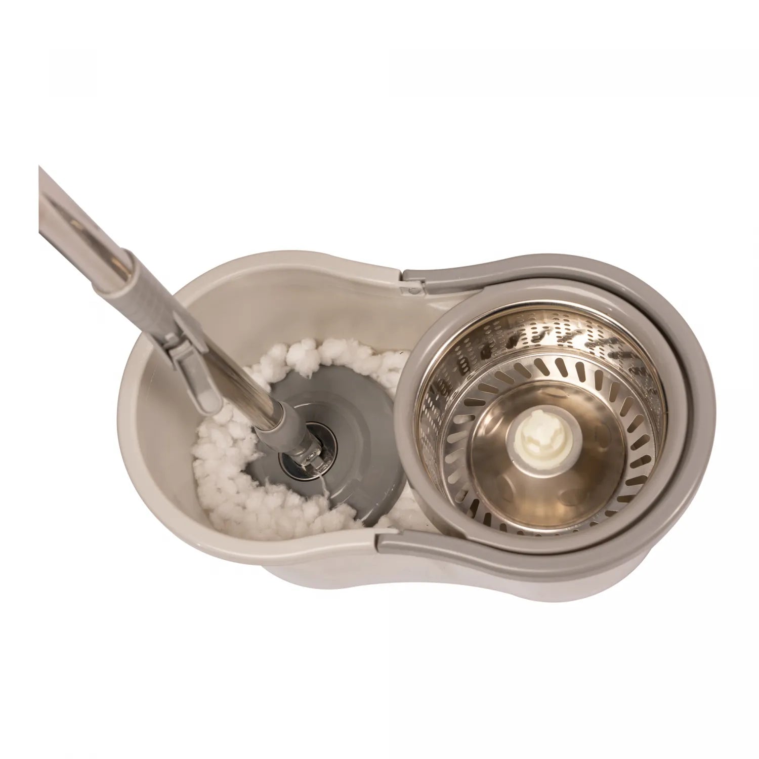 MOP GIRATÓRIO COM CABO EXTENSIVEL INOX