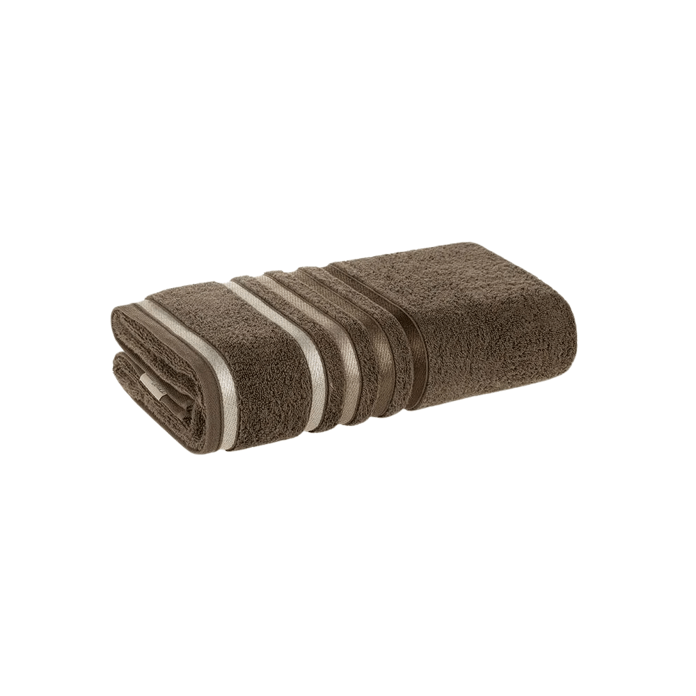TOALHA DE BANHO FELPUDO LUMINA MARROM – 70CM X 1,40M