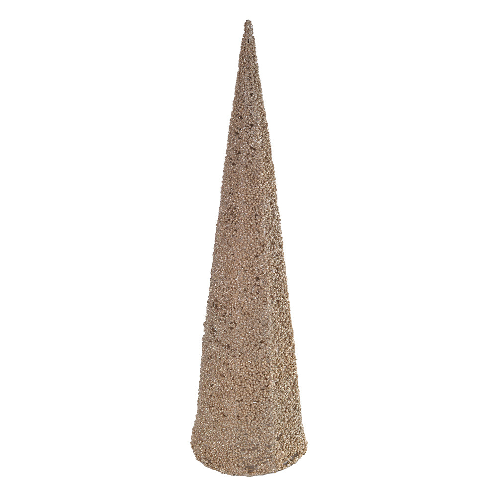 ARVORE CONE DECORATIVA DOURADO 60CM
