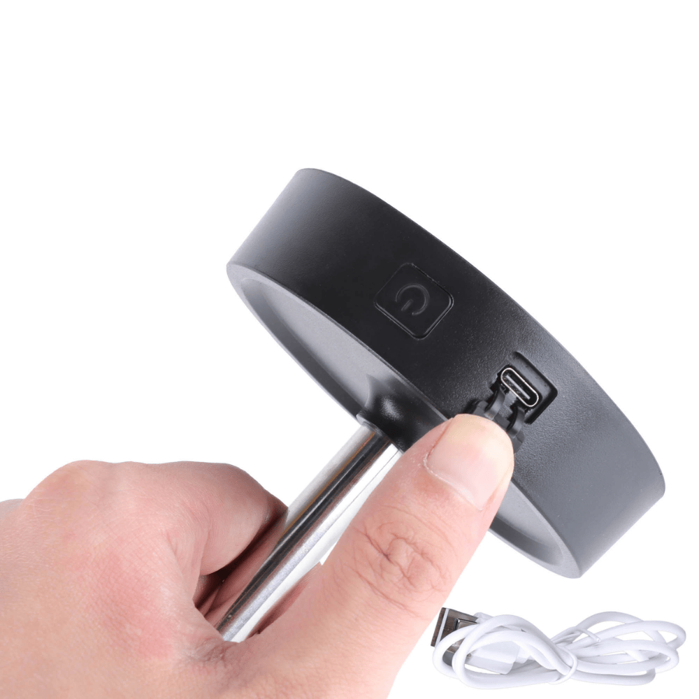 LUMINNARIA DE MESA LUNNA RETRATIL E TOUTCH PRETO - 10,5CM X 28,5CM