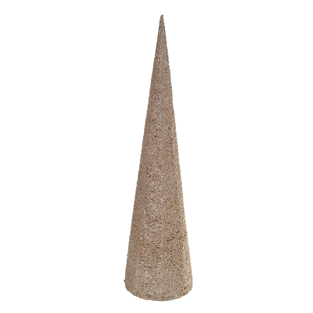 ARVORE CONE DECORATIVA DOURADO 80CM