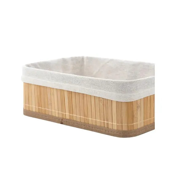 CESTO ORGANIZADOR DOBRAVEL BAMBU CLARO