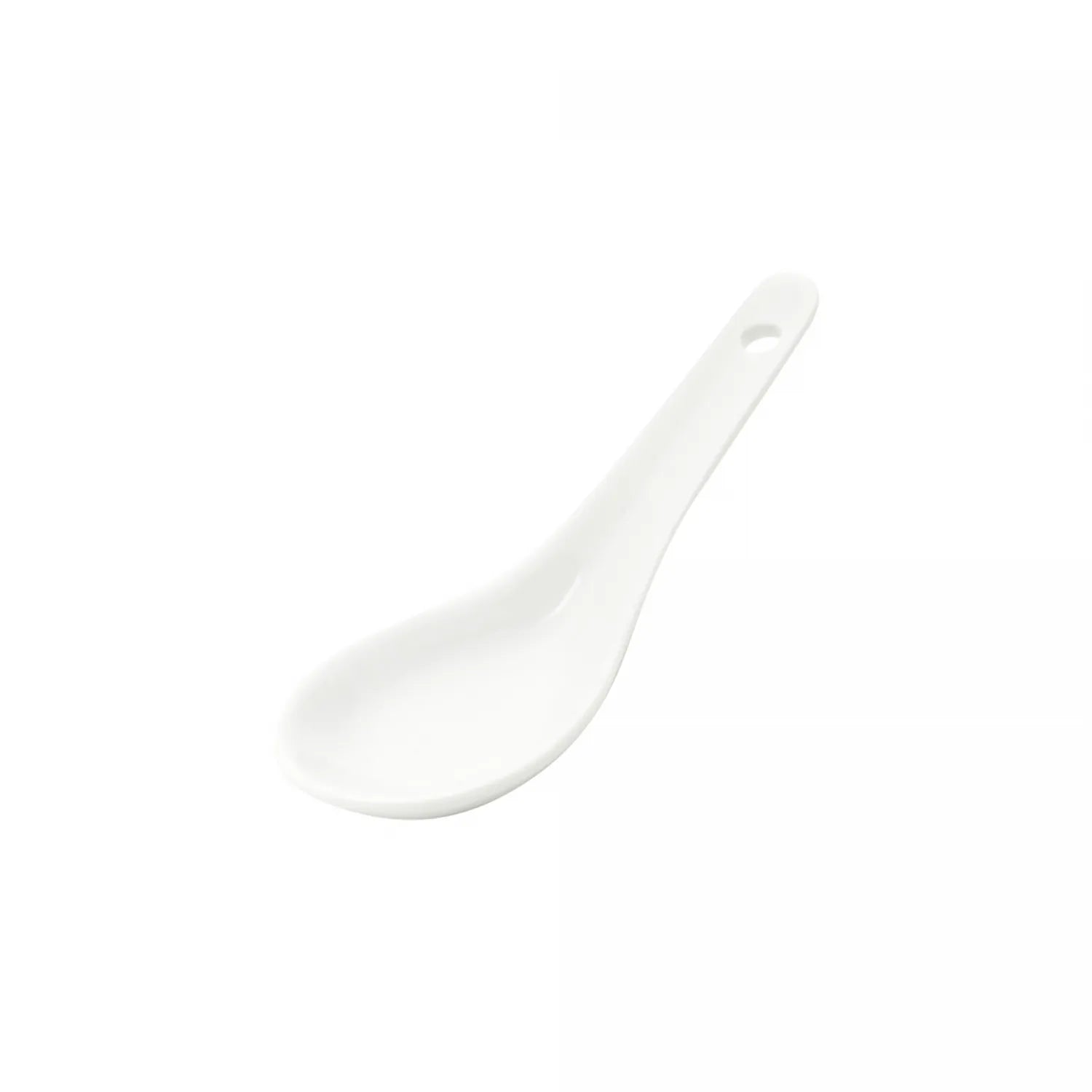CONJUNTO 6 COLHERES PARA FINGER FOOD DE PORCELANA BRANCA