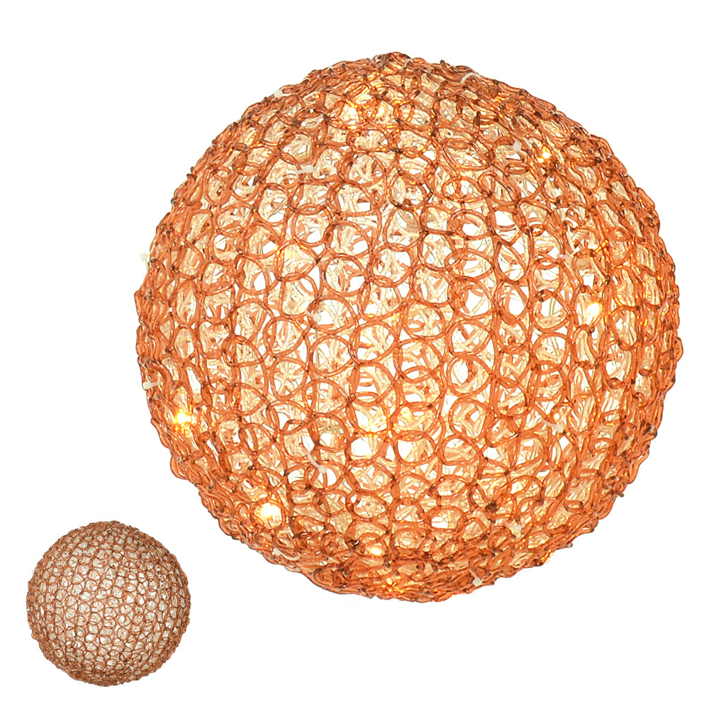 BOLA DE ACRILICO 30CM LED STROBO BRANCO QUENTE